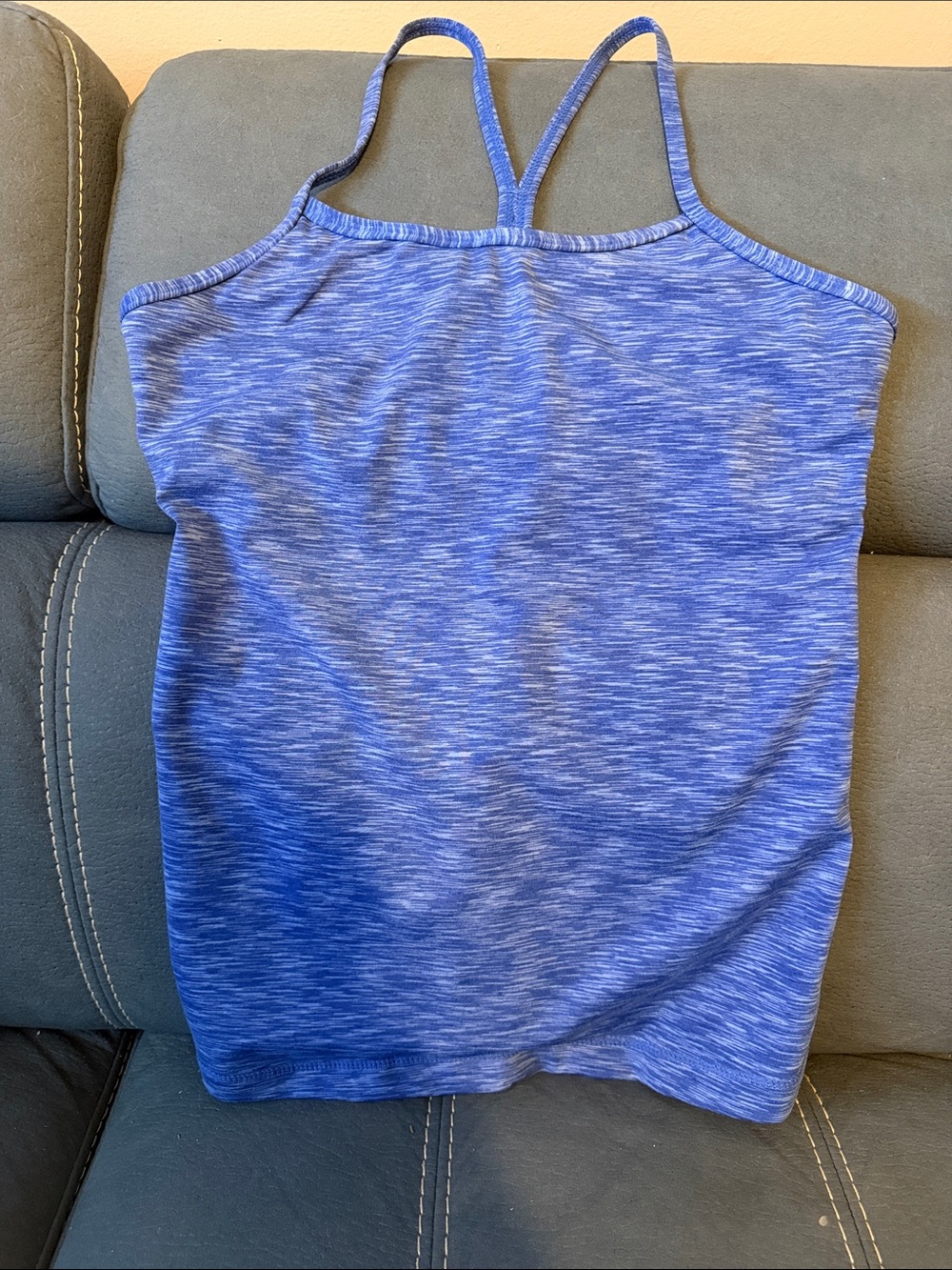 lululemon athletica Blue Space-Dye Double-Strap Tank Top